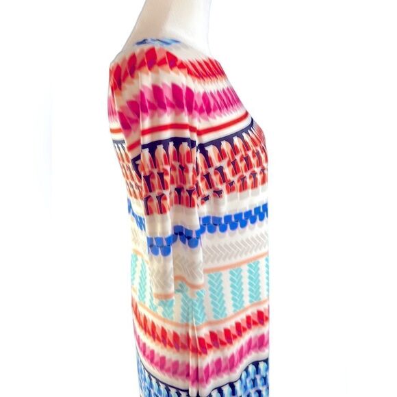 Eliza J Striped Stretch Shift Dress - Picture 5 of 9